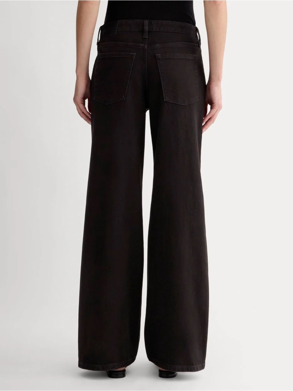 Everlane Black Wide Leg “The Mid-Way Jean” - Picture 2 of 9